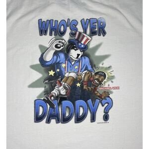 Big Dog Men’s T-Shirt White 4XL “Who’s Yer Daddy” Michael Vick 2007 Edition
